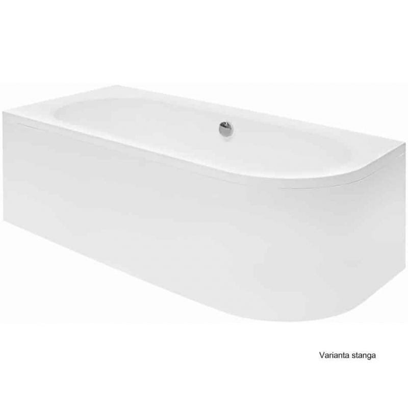 CADA ASIMETRICA ACRYL AVITA 170X75, DE STANGA, PICIOARE INCLUSE